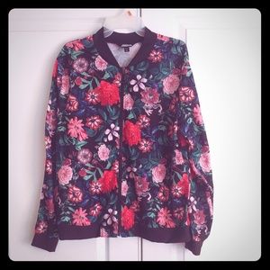 Floral  Bomber Jacket